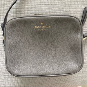 kate spade Double Zip Grey Crossbody